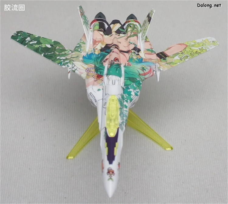 万代超时空要塞系列拼装模型 1比100不可变形 VF-25 兰花李痛机 - 图片