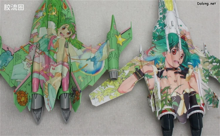 万代超时空要塞系列拼装模型 1比100不可变形 VF-25 兰花李痛机 - 图片