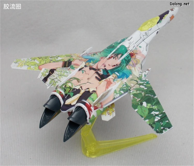 万代超时空要塞系列拼装模型 1比100不可变形 VF-25 兰花李痛机 - 图片
