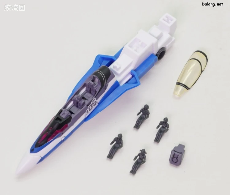 万代超时空要塞系列拼装模型 HG 1/100系列 VF-31J 齐格飞(疾风·因梅尔曼机) - 图片