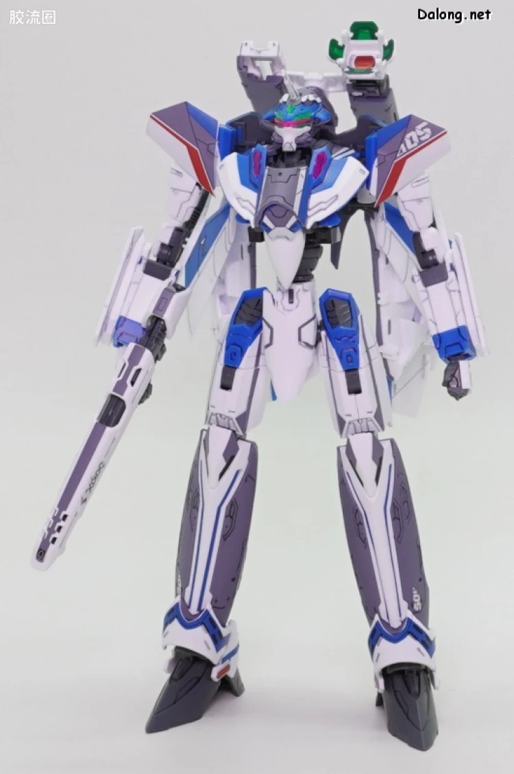 万代超时空要塞系列拼装模型 HG 1/100系列 VF-31J 齐格飞(疾风·因梅尔曼机) - 图片