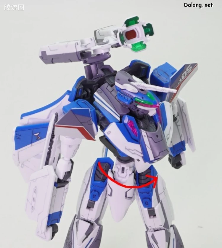 万代超时空要塞系列拼装模型 HG 1/100系列 VF-31J 齐格飞(疾风·因梅尔曼机) - 图片