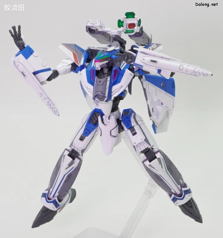 万代超时空要塞系列拼装模型 HG 1/100系列 VF-31J 齐格飞(疾风·因梅尔曼机) - 图片