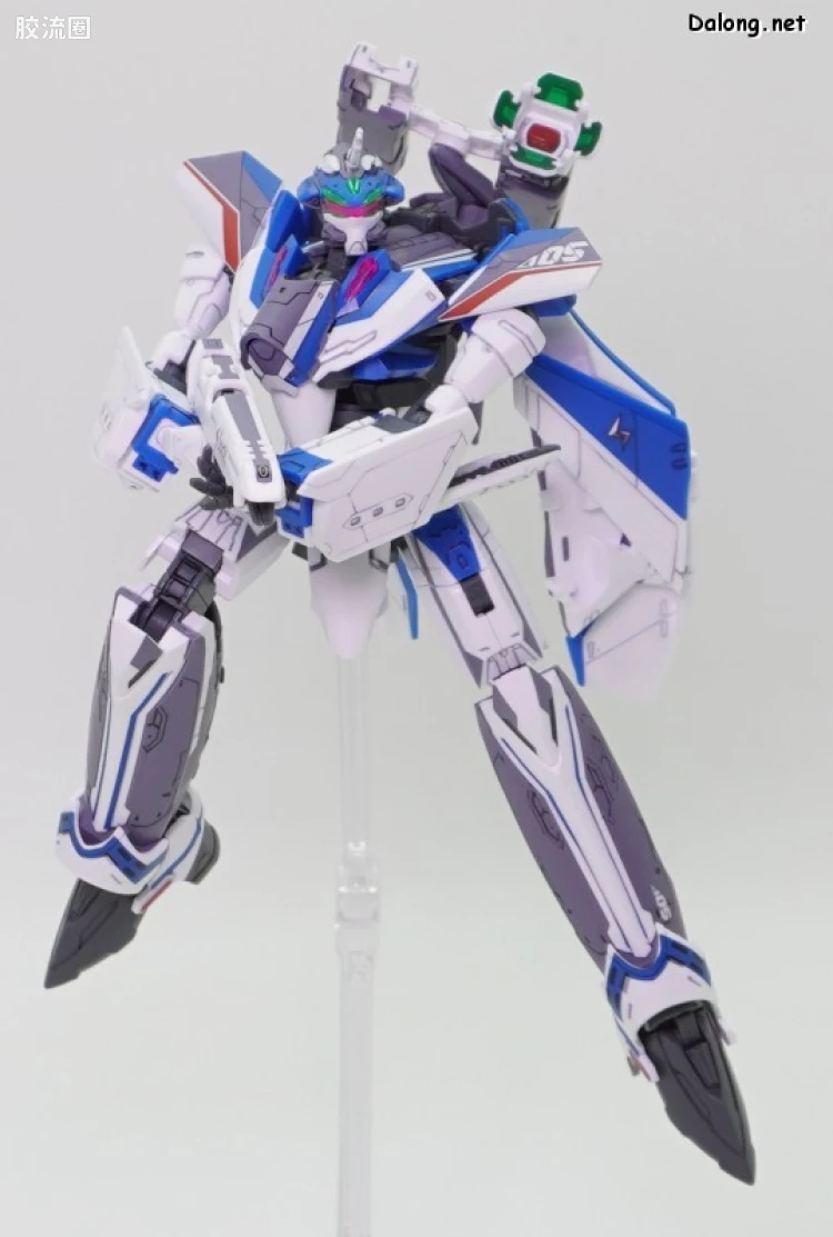 万代超时空要塞系列拼装模型 HG 1/100系列 VF-31J 齐格飞(疾风·因梅尔曼机) - 图片