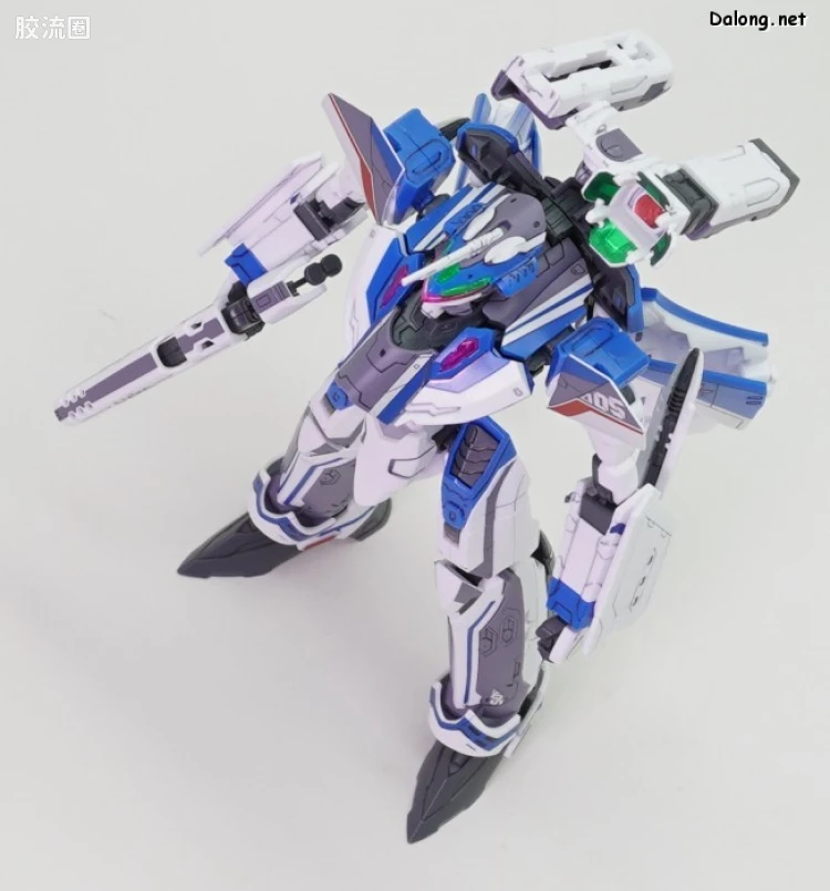 万代超时空要塞系列拼装模型 HG 1/100系列 VF-31J 齐格飞(疾风·因梅尔曼机) - 图片