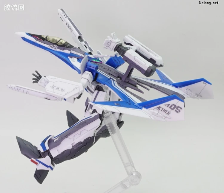 万代超时空要塞系列拼装模型 HG 1/100系列 VF-31J 齐格飞(疾风·因梅尔曼机) - 图片