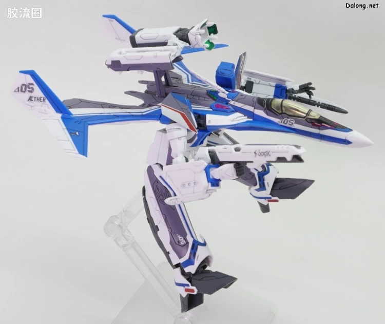 万代超时空要塞系列拼装模型 HG 1/100系列 VF-31J 齐格飞(疾风·因梅尔曼机) - 图片