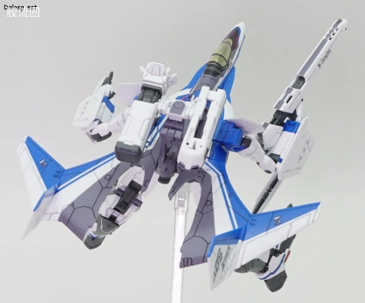 万代超时空要塞系列拼装模型 HG 1/100系列 VF-31J 齐格飞(疾风·因梅尔曼机) - 图片