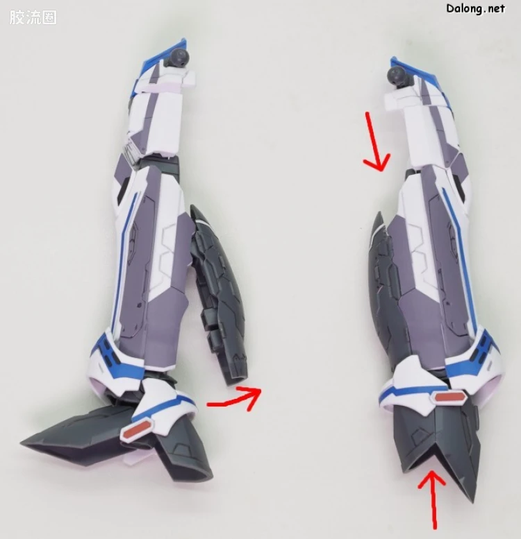万代超时空要塞系列拼装模型 HG 1/100系列 VF-31J 齐格飞(疾风·因梅尔曼机) - 图片