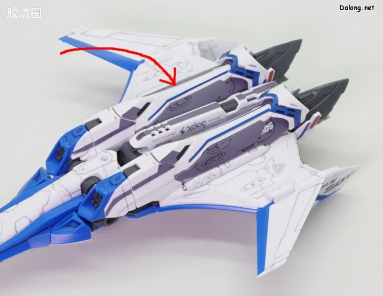 万代超时空要塞系列拼装模型 HG 1/100系列 VF-31J 齐格飞(疾风·因梅尔曼机) - 图片
