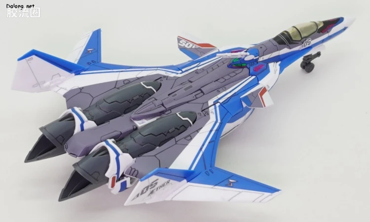 万代超时空要塞系列拼装模型 HG 1/100系列 VF-31J 齐格飞(疾风·因梅尔曼机) - 图片