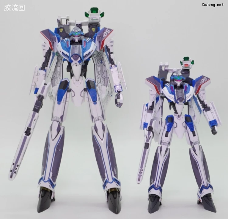 万代超时空要塞系列拼装模型 HG 1/100系列 VF-31J 齐格飞(疾风·因梅尔曼机) - 图片