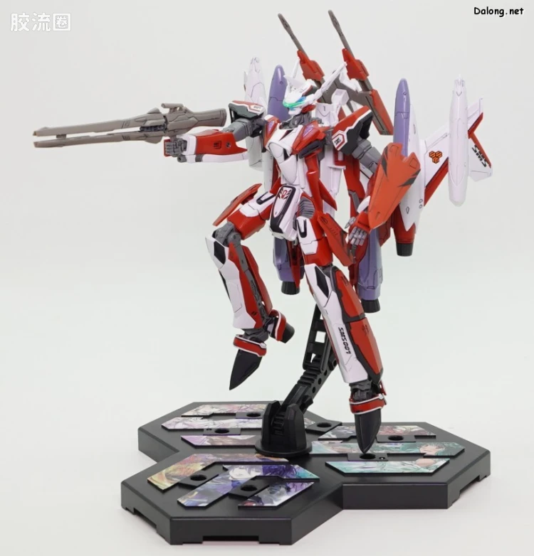 万代超时空要塞系列拼装模型 HG 1/100 网络限定版 YF-29 杜兰达尔女武神(早乙女·阿尔特机)扩张套装 - 图片