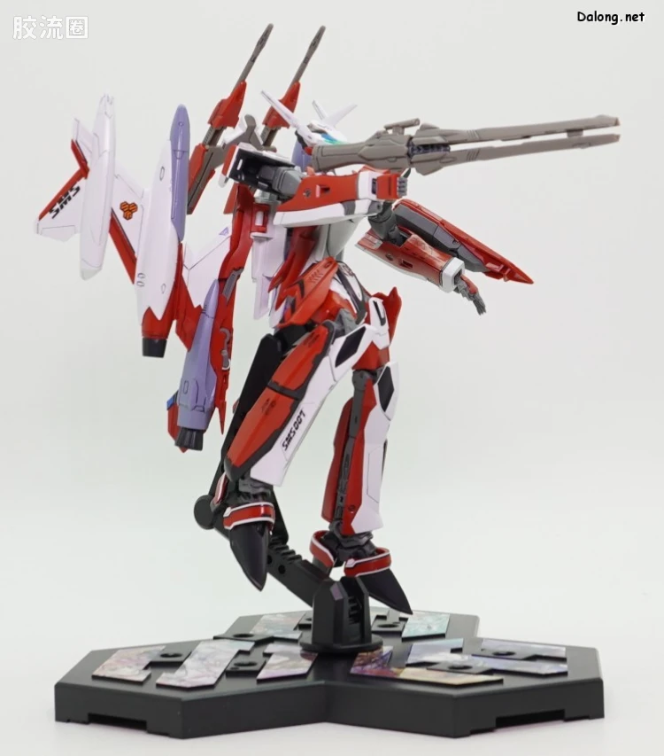 万代超时空要塞系列拼装模型 HG 1/100 网络限定版 YF-29 杜兰达尔女武神(早乙女·阿尔特机)扩张套装 - 图片