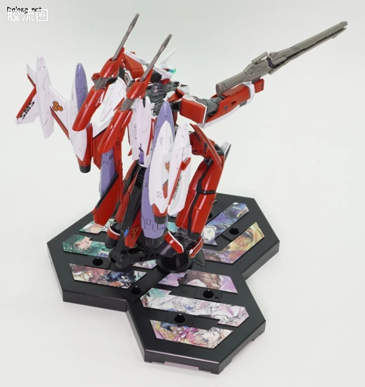 万代超时空要塞系列拼装模型 HG 1/100 网络限定版 YF-29 杜兰达尔女武神(早乙女·阿尔特机)扩张套装 - 图片