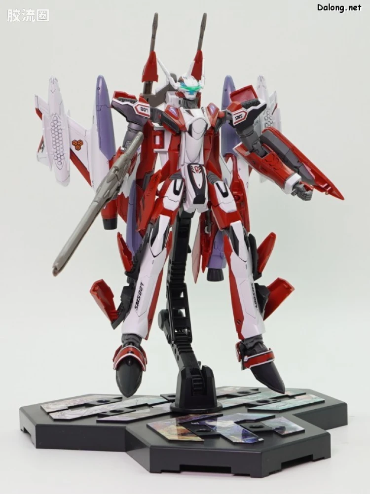万代超时空要塞系列拼装模型 HG 1/100 网络限定版 YF-29 杜兰达尔女武神(早乙女·阿尔特机)扩张套装 - 图片