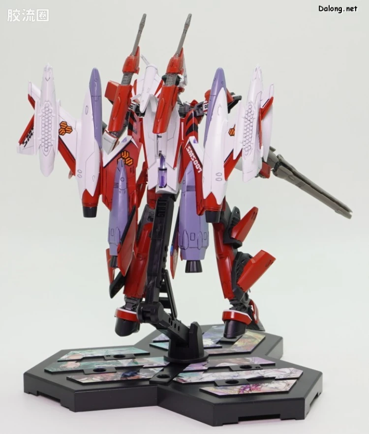 万代超时空要塞系列拼装模型 HG 1/100 网络限定版 YF-29 杜兰达尔女武神(早乙女·阿尔特机)扩张套装 - 图片