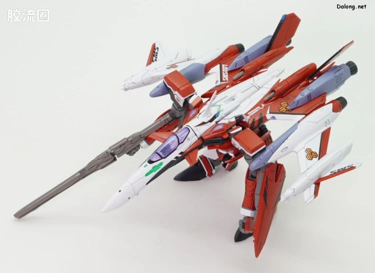 万代超时空要塞系列拼装模型 HG 1/100 网络限定版 YF-29 杜兰达尔女武神(早乙女·阿尔特机)扩张套装 - 图片