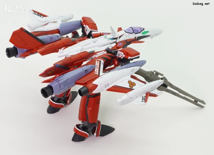 万代超时空要塞系列拼装模型 HG 1/100 网络限定版 YF-29 杜兰达尔女武神(早乙女·阿尔特机)扩张套装 - 图片