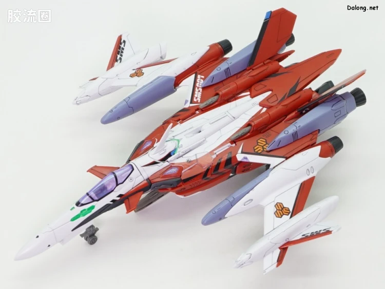 万代超时空要塞系列拼装模型 HG 1/100 网络限定版 YF-29 杜兰达尔女武神(早乙女·阿尔特机)扩张套装 - 图片