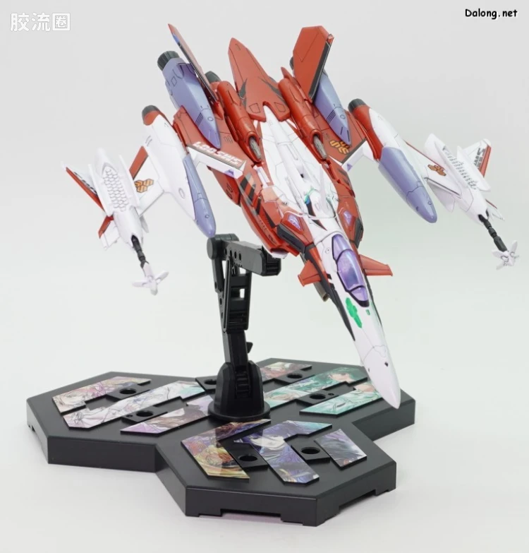万代超时空要塞系列拼装模型 HG 1/100 网络限定版 YF-29 杜兰达尔女武神(早乙女·阿尔特机)扩张套装 - 图片