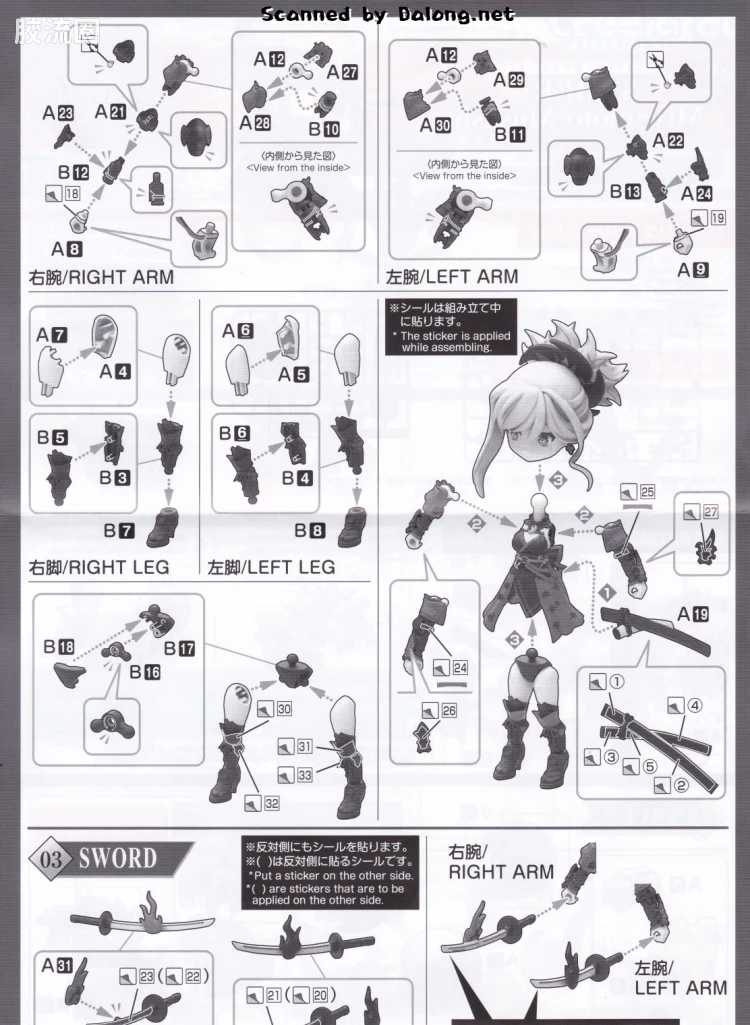 Figure-rise系列&其它万代人形拼装综合 Petitrits 豆丁魂 Saber/宫本武藏 - 图片