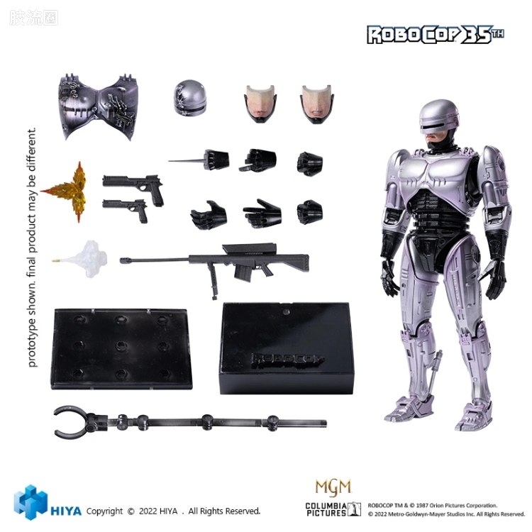 Hiya Toys/海雅 1/12 电影 机械战警系列 35周年电影 机器战警 机器战警