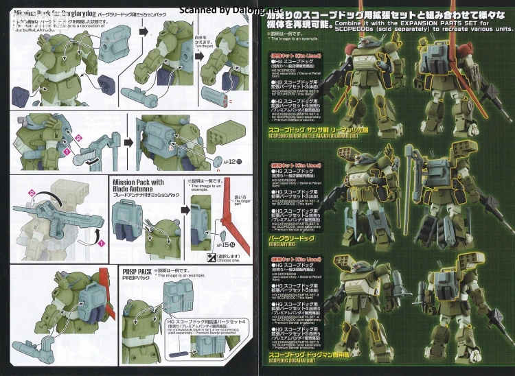 万代综合拼装模型系列 装甲骑兵 HG <装甲骑兵波多姆斯> 眼镜狗用扩张配件套装3 - 图片