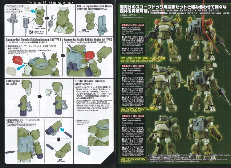 万代综合拼装模型系列 装甲骑兵 HG <装甲骑兵波多姆斯> 眼镜狗用扩张配件套装4 - 图片