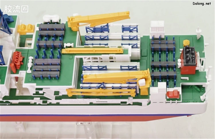 万代综合拼装模型系列 其他 1/700 海洋探测船 - 图片