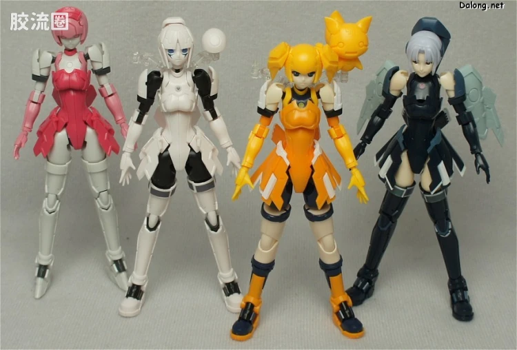 寿屋综合拼装模型系列 梦幻之星系列 机器人女枪手 金黄 - 图片
