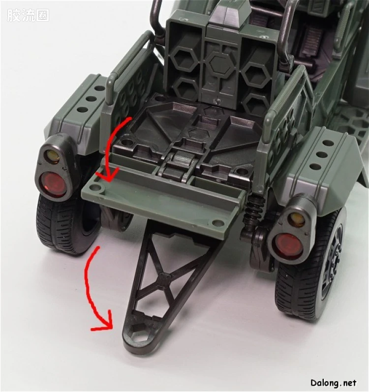 HEXA GEAR 六角机牙 第1世代六角机牙 支援扩展包003 沙滩车型绿色 - 图片