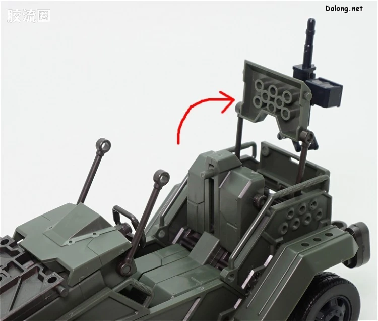 HEXA GEAR 六角机牙 第1世代六角机牙 支援扩展包003 沙滩车型绿色 - 图片