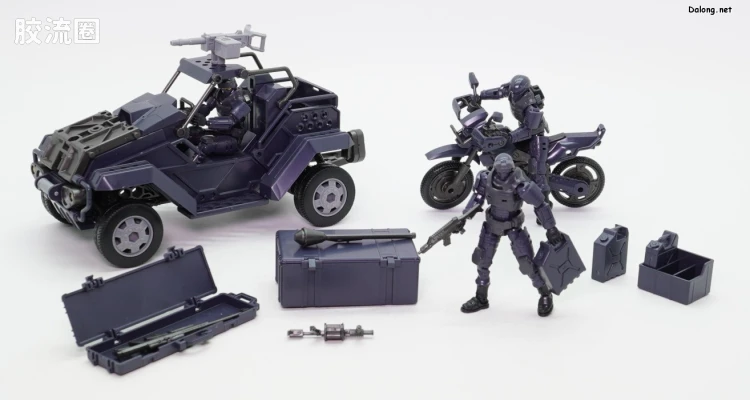 HEXA GEAR 六角机牙 第1世代六角机牙 支援扩展包003沙滩车型 暗夜追踪者Ver. - 图片
