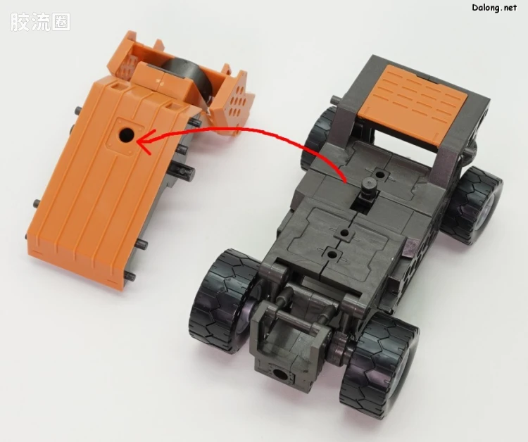 HEXA GEAR 六角机牙 第1世代六角机牙 支援扩展包006 叉车型 橙色Ver. - 图片