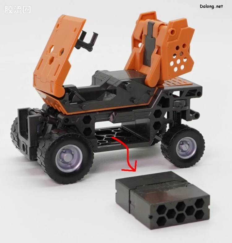 HEXA GEAR 六角机牙 第1世代六角机牙 支援扩展包006 叉车型 橙色Ver. - 图片
