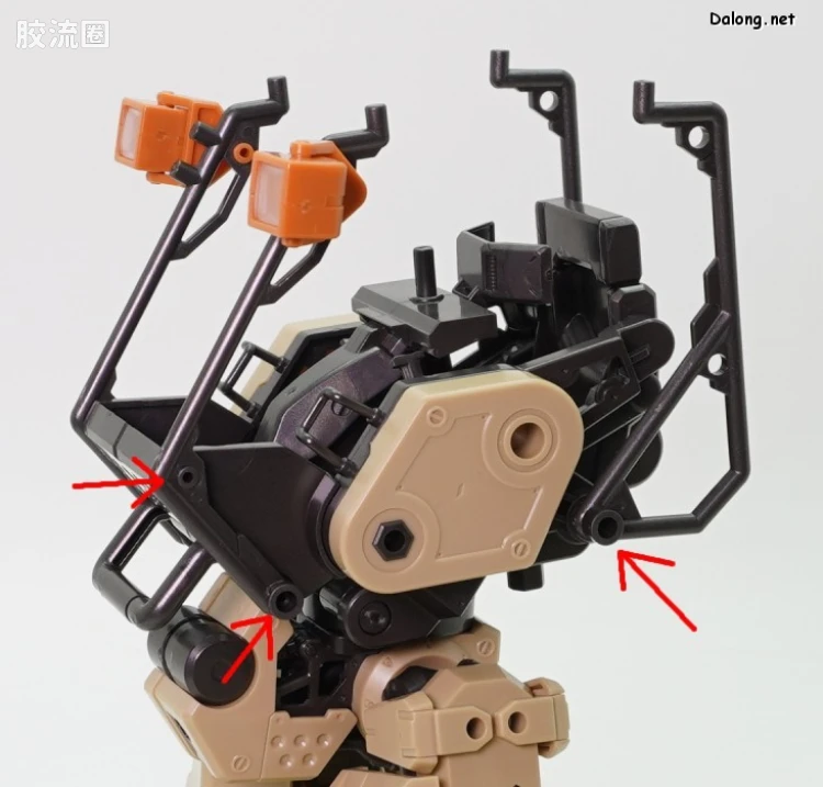 HEXA GEAR 六角机牙 第1世代六角机牙 支援扩展包006 叉车型 橙色Ver. - 图片
