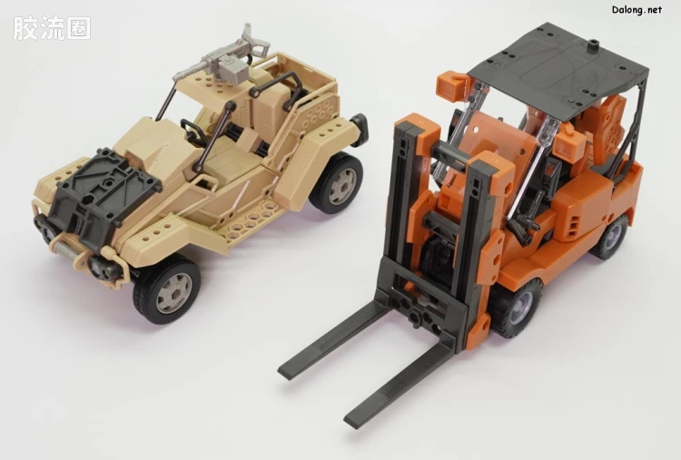 HEXA GEAR 六角机牙 第1世代六角机牙 支援扩展包006 叉车型 橙色Ver. - 图片