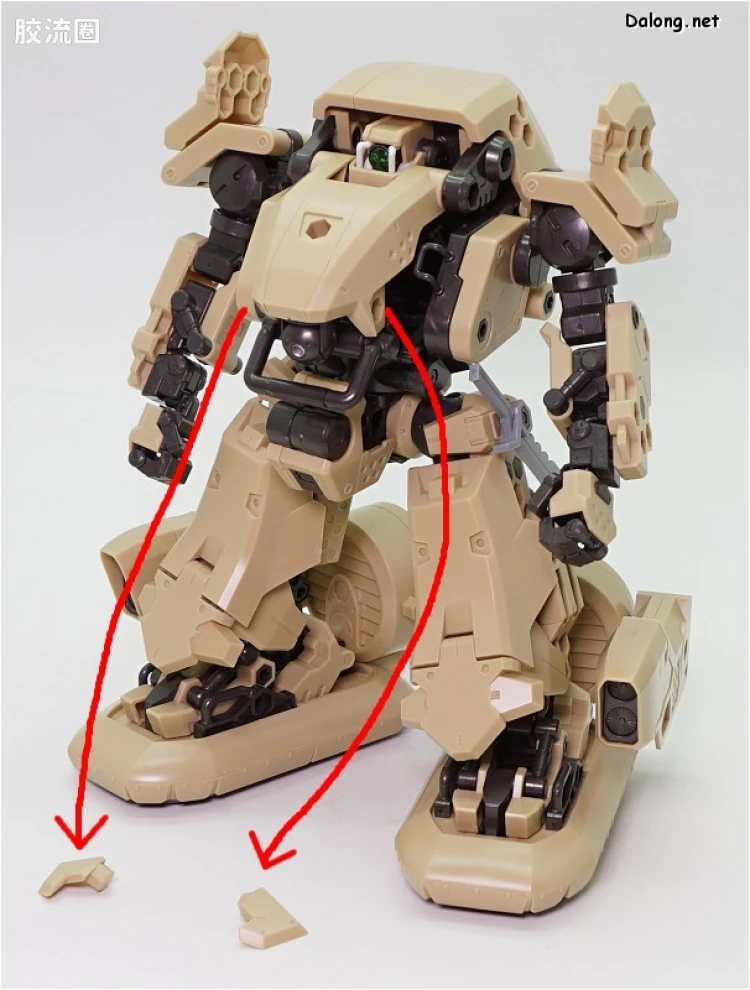 HEXA GEAR 六角机牙 第2世代六角机牙 支援扩展包005 沙漠黄ver. - 图片