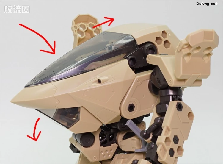 HEXA GEAR 六角机牙 第2世代六角机牙 支援扩展包005 沙漠黄ver. - 图片