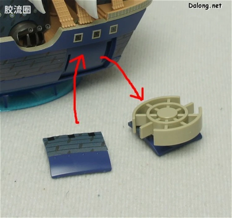 海贼王伟大的船收藏系列拼装模型 伟大的船 海军军舰 - 图片