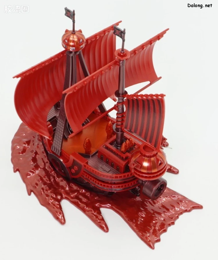 海贼王伟大的船收藏系列拼装模型 伟大的船 千阳号 <海贼王 FILM RED>公开纪念配色Ver. - 图片