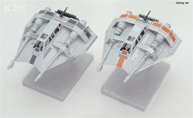 万代 星球大战系列拼装模型 载具系列 1/48 & 1/144 雪地飞车套装 - 图片
