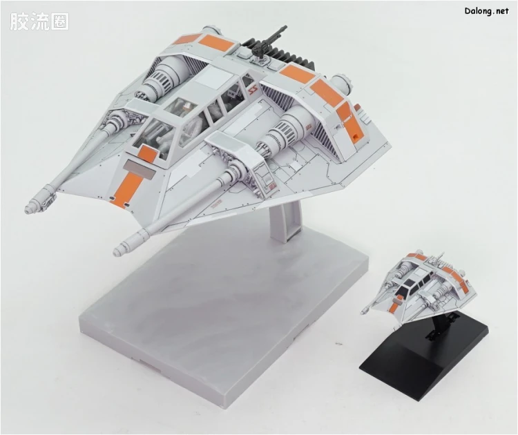 万代 星球大战系列拼装模型 载具系列 1/48 & 1/144 雪地飞车套装 - 图片