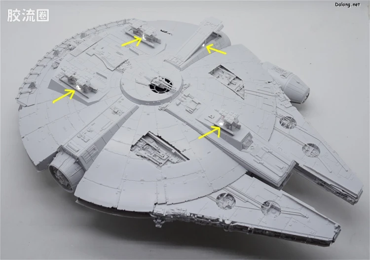 万代 星球大战系列拼装模型 载具系列 1/72 千年隼 - 图片
