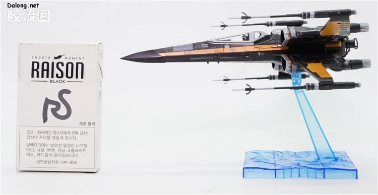 万代 星球大战系列拼装模型 载具系列 1/72 X翼战机 达默龙机 最后的绝地武士版 - 图片