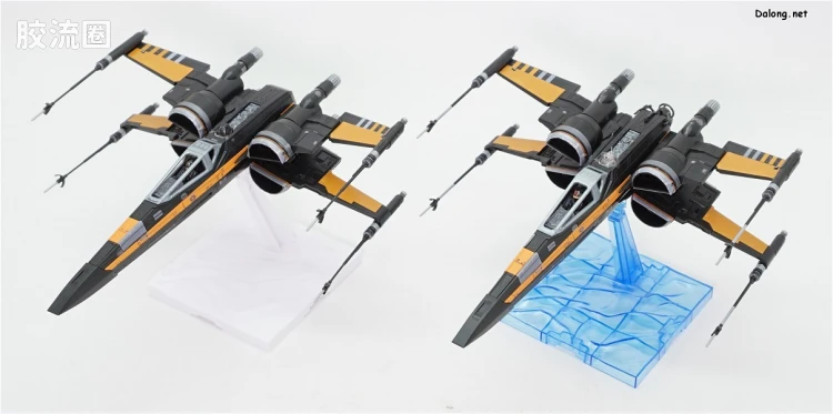万代 星球大战系列拼装模型 载具系列 1/72 X翼战机 达默龙机 最后的绝地武士版 - 图片