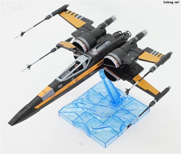 万代 星球大战系列拼装模型 载具系列 1/72 X翼战机 达默龙机 最后的绝地武士版 - 图片