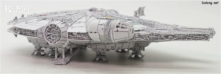 万代 星球大战系列拼装模型 载具系列 1/144 千年隼 最后的绝地武士版 - 图片