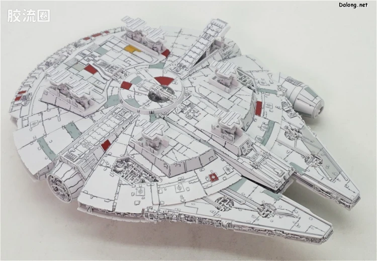 万代 星球大战系列拼装模型 载具系列 1/144 千年隼 最后的绝地武士版 - 图片